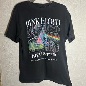 Pink Floyd Black Logo Tag Tee